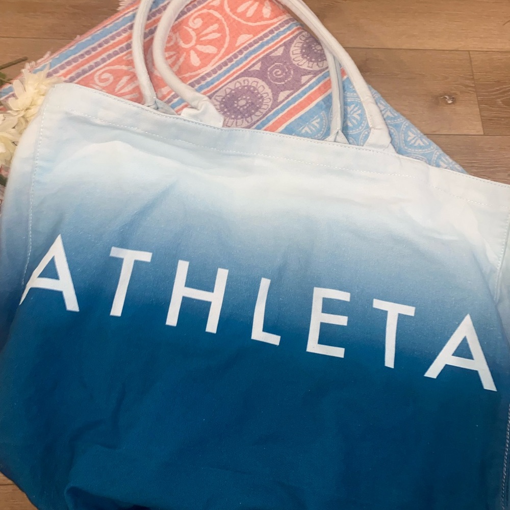 Athleta Blue Gradient Tote Bag
